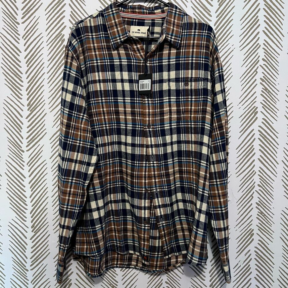 THE NORMAL BRAND Stephen Button Down Shirt Sz XL